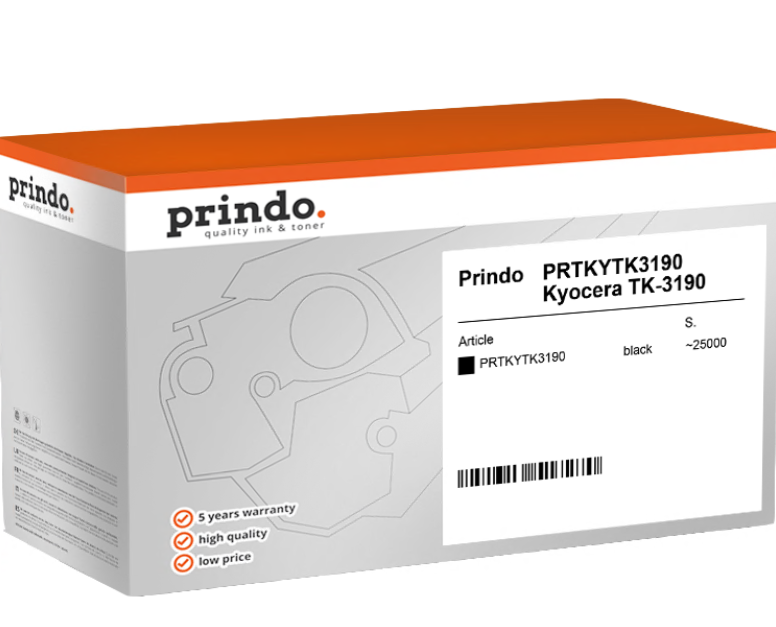 Prindo Classic Toner kompatibel mit Kyocera TK-3190 Schwarz