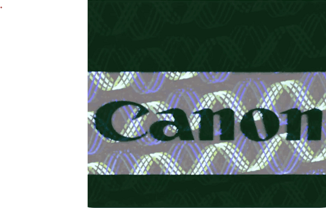 Canon Hologramm