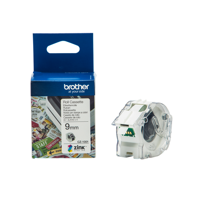 brother-cz-1001-farbetikettenrolle-9mm-x-5m-violett-weiss-1