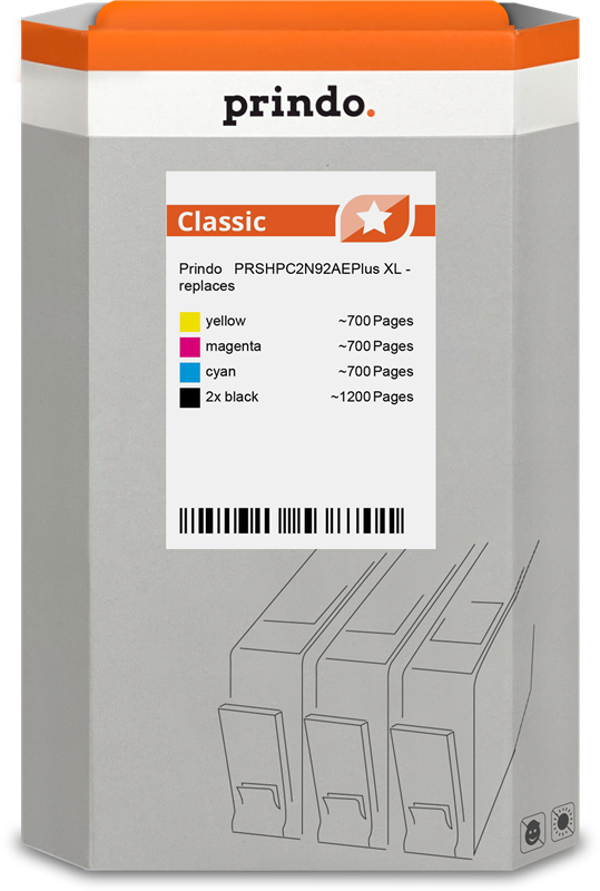 prindo-classic-xl-multipack-schwarz-cyan-magenta-gelb