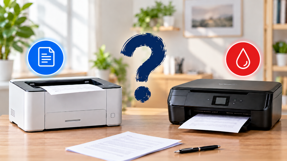 Welcher Drucker für Wenigdrucker? Laser oder Tinte im Vergleich