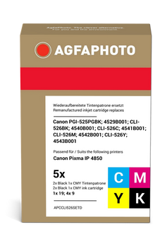 agfa-photo-cli-526bk-c-m-y-multipack-schwarz-cyan-magenta-gelb