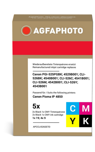 agfa-photo-cli-526bk-c-m-y-multipack-schwarz-cyan-magenta-gelb