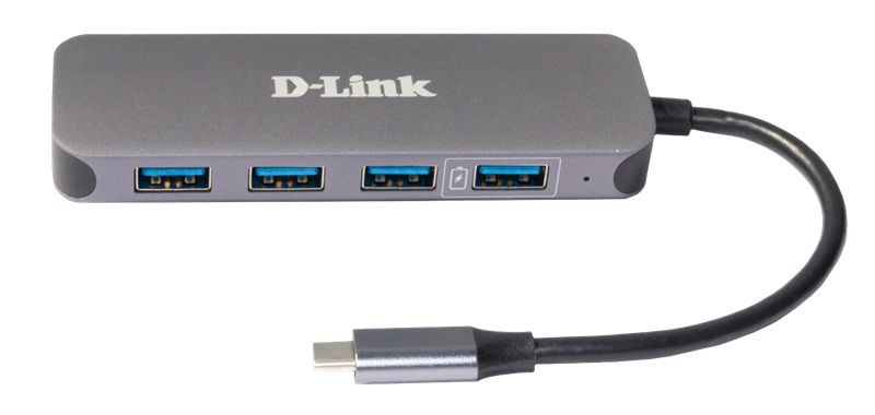 d-link-usb-c-hub-mit-4-usb-3-0-ports-inklusive-ladefunktion-grey-2