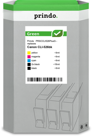 prindo-green-multipack-schwarz-cyan-magenta-gelb