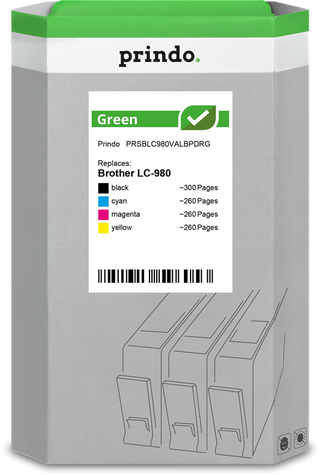 prindo-green-multipack-schwarz-cyan-magenta-gelb