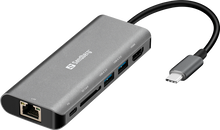 sandberg-dockingstation-usb-c-hdmi-lan-sd-usb100w-grey-1